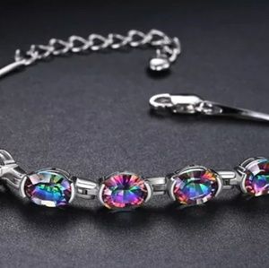 Women's new mystical topaz bracelet 925 Silver